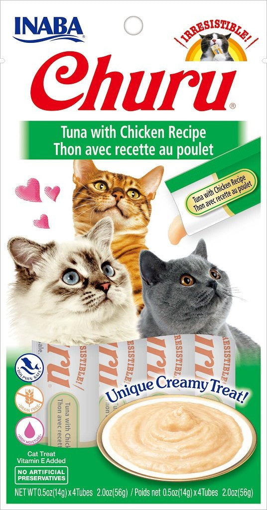 Inaba CHURU TUNA WITH CHICKEN 56 g/4 sticks per pack