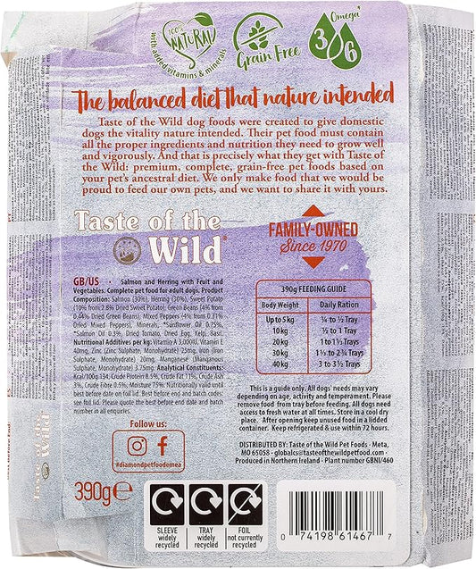 Taste of the Wild Wet Food SALMON Fruit & Veg Tray