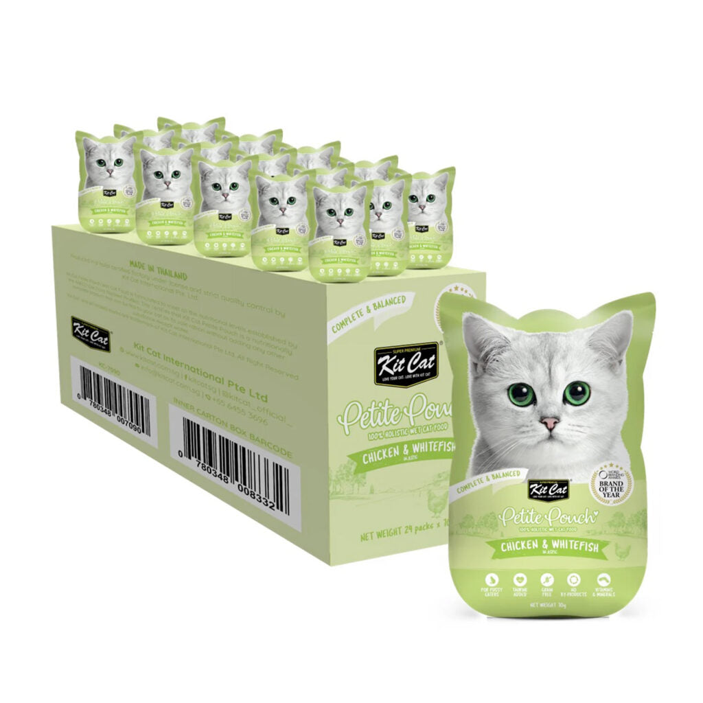 Kit Cat Petite Pouch 70g – Chicken & Whitefish