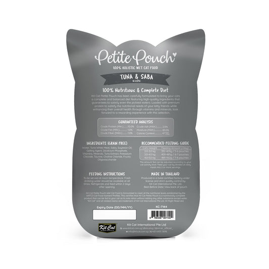 Kit Cat Petite Pouch 70g – Tuna & Saba