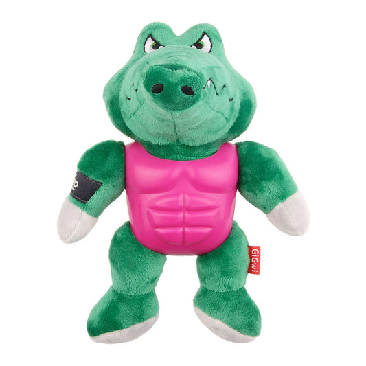 Gigwi I'm Hero Armor Alligator TPR / Plush with Squeaker Dog Toy