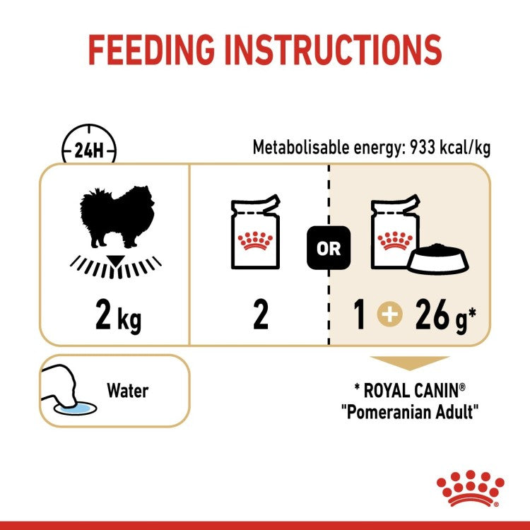 Royal Canin Breed Health Nutrition Pomeranian (Wet Food - Pouches) 12 x 85 g