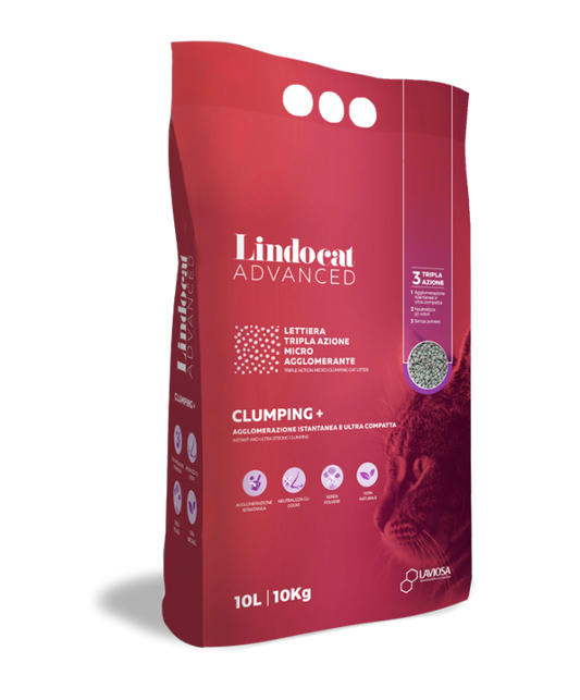 Natural Bentonite Lindocat Advanced Clumping + (Fragrance-free) 10 L