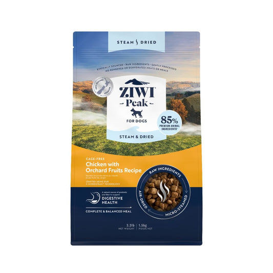 ZIWI Peak Steam & Dried Cage-Free Chicken with Orchard Fruits Recipe Dry Dog Food
