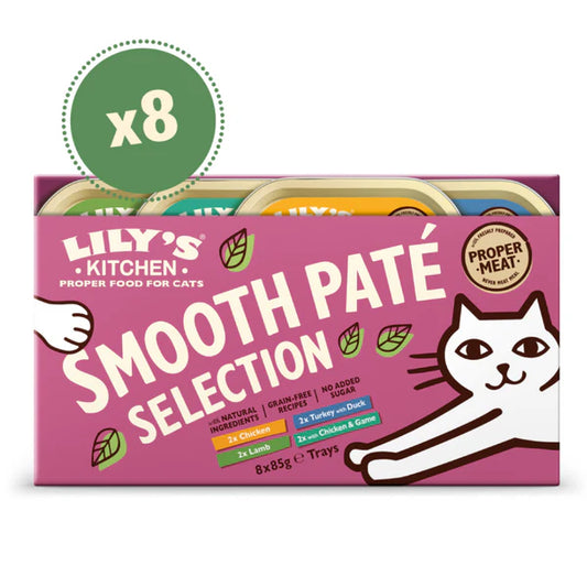 Lily's Kitchen Paté for Mature Cats Multipack Wet Cat Food (8x85g)