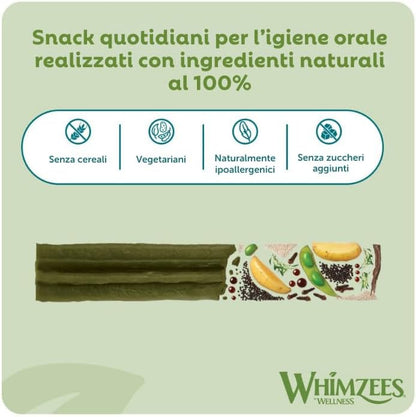 Whimzees Natural Grain Free Dental Dog Treats, Stix Extra Small, 56Pcs, 420g