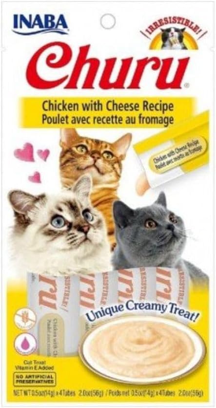 Inaba CHURU CHICKEN WITH CHEESE 56 g/4 sticks per pack