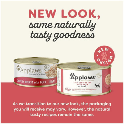 Applaws Chicken with Duck Adult Wet Cat Food 156g Tin