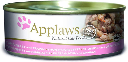 APPLAWS CAT TUNA WITH PRAWN 156G TIN