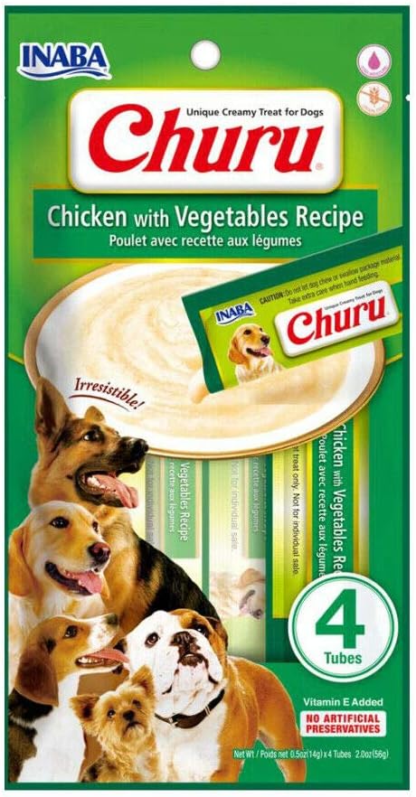 INABA Churu chicken with vegetable recipe  56g/4 sticks per pack