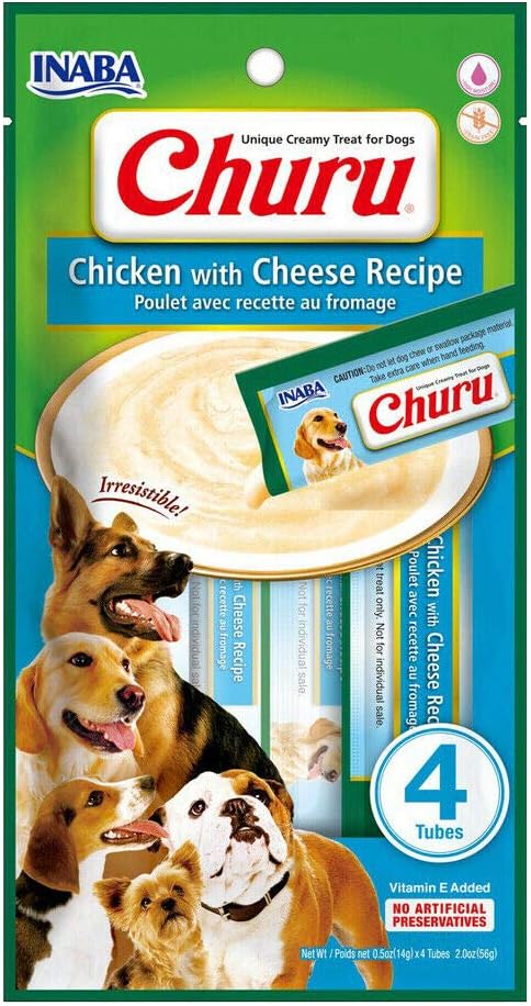 INABA Churu chicken with cheese recipe  56g/4 sticks per pack