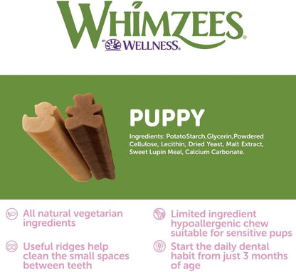 Whimzees Puppy Dental Dog Treats - Stix XS/S 28pcs