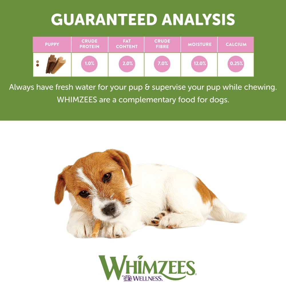 Whimzees Puppy Dental Dog Treats - Stix XS/S 28pcs