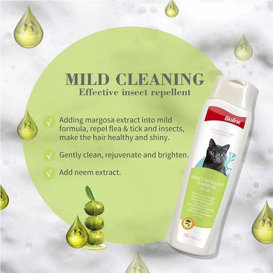 Bioline Insect Repellant Shampoo for Cats 200ml