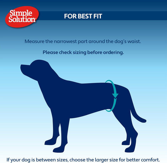 Simple Solution Disposable Female Dog Diapers, White, L/XL, Pack Of 12