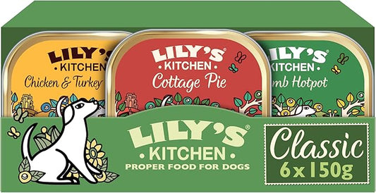 Lily's Kitchen Dog Classic Dinners Multipack Wet Dog Food (6x150g)