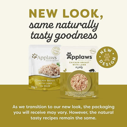 Applaws Chicken with Lamb in Jelly Adult Wet Cat Food 70g Pouch