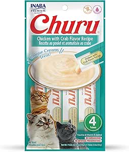 Inaba CHURU CHICKEN WITH CRAB 56 g/4 sticks per pack