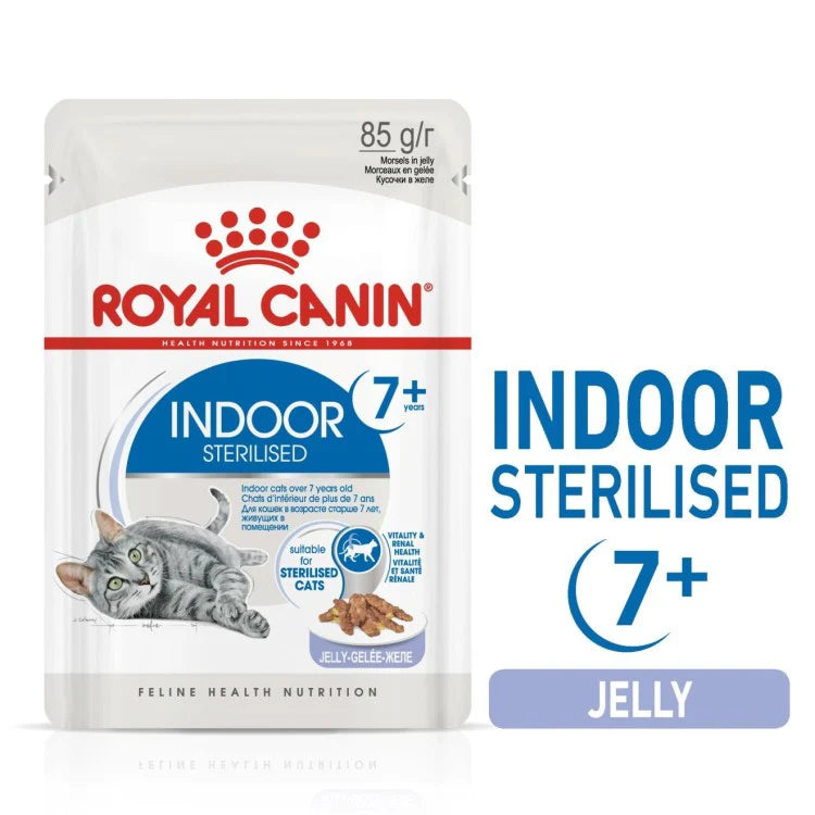 Royal Canin Feline Health Nutrition Indoor 7 Jelly (WET FOOD - Pouche) 85g
