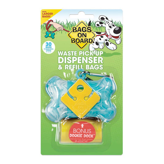 Bags on Board Dog Waste Pick-up Dispenser & Refill Bags