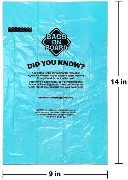 Bags on Board Dog Waste Pick-up Dispenser & Refill Bags