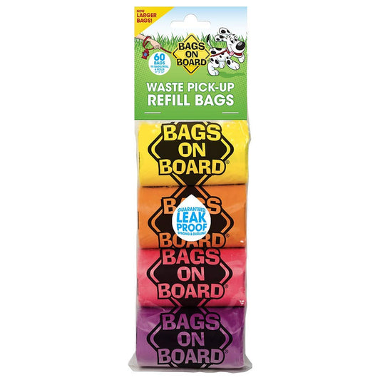 Bags on Board Refill Bags - RainbowRoll 60 bags (4x15)