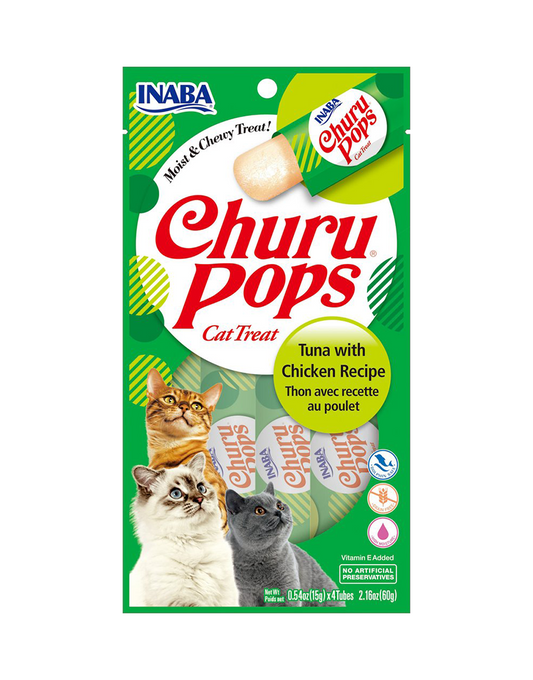 INABA Churu INABA Churu POPS TUNA-CHICKEN 60g/4 sticks per pack