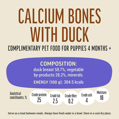 Dog Fest Calcium Bones With Duck For Puppies - 90g
