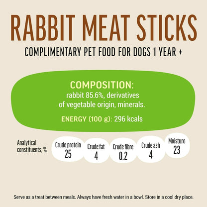 Dog Fest Rabbit Meat Sticks For Adult Dogs - 45g