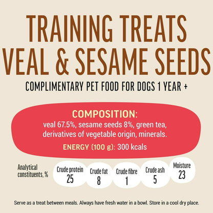 Dog Fest Training Treats Veal & Sesame Seeds 90g