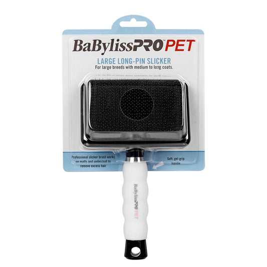 BABYBLISS Pro pet long pin slicker dog brush - large