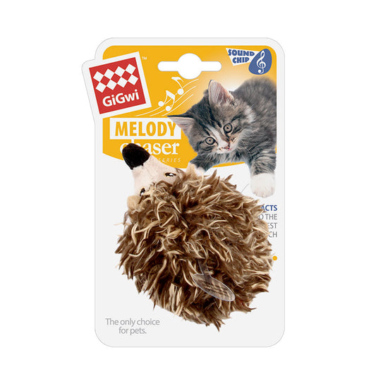 GiGwi Melody Chaser Hedgehog motion Activated Sound Chip