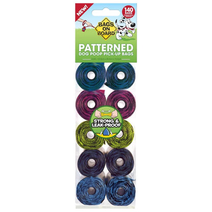 Bags on board Patterned 140bags (10-Rolls)