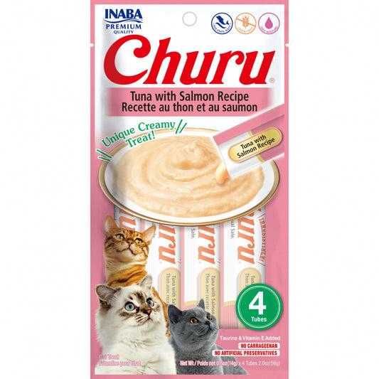 Inaba CHURU TUNA WITH SALMON 56 g/4 sticks per pack