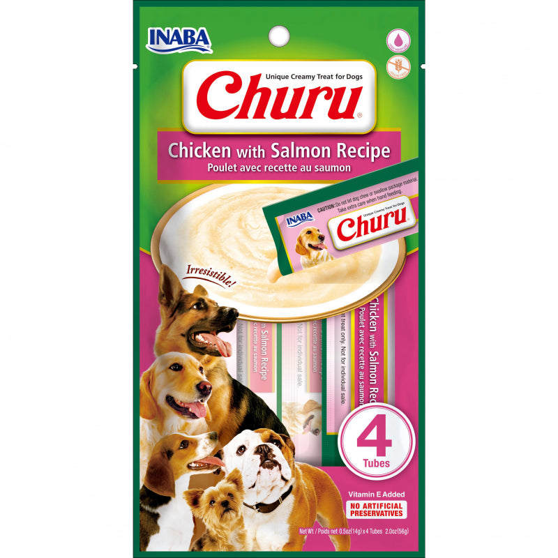 INABA Churu chicken with salmon recipe 56g/4 sticks per pack