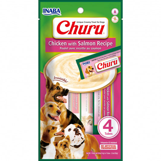 INABA Churu chicken with salmon recipe 56g/4 sticks per pack