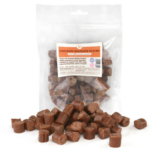JR Pet Products British Sliced Chicken Sausage 250 g