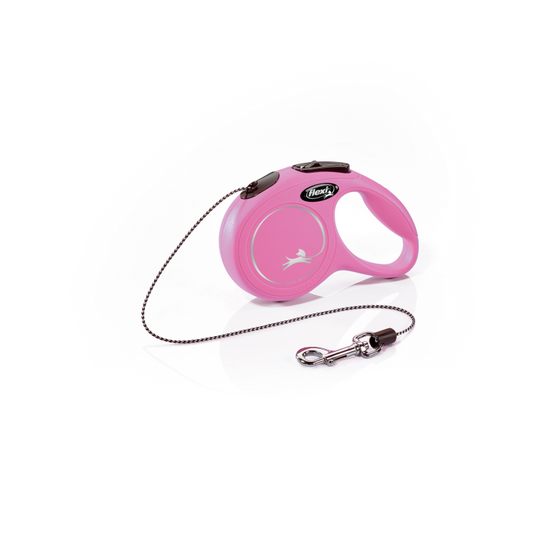 Flexi New Classic Cord Pink, XSmall, 3 m