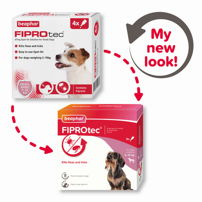 Beaphar Fiprotec for Small Dog, 4 Pipettes