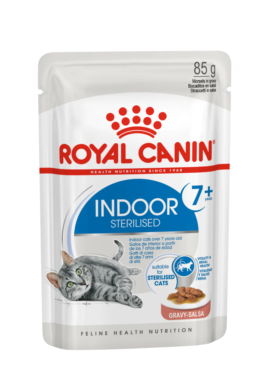 Royal Canin Feline Health Nutrition Indoor 7 (WET FOOD - Pouche) 85g