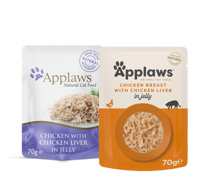 Applaws Chicken with Liver in Jelly Adult Wet Cat Food 70g Pouch