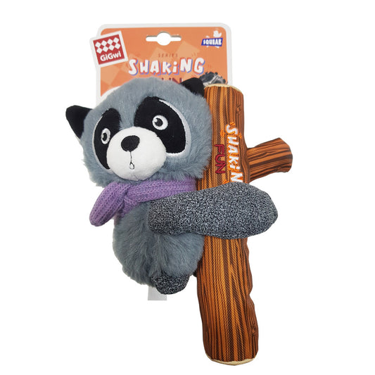 Gigwi Plush toy with squeaker inside – Raccoon