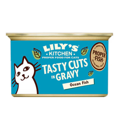 Lily's Kitchen Tasty Cuts Ocean Fish Wet Cat Food (85g)