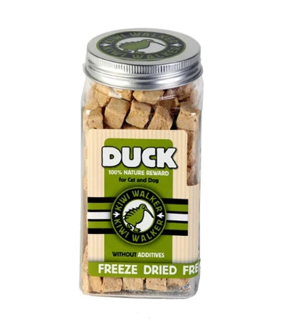 KIWI WALKER Freeze Dried Grain Free Snack Duck Cubes Dog & Cat Treats 80G