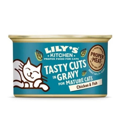 Lily's Kitchen Tasty Cuts Chicken & Fish Senior Wet Cat Food (85g)