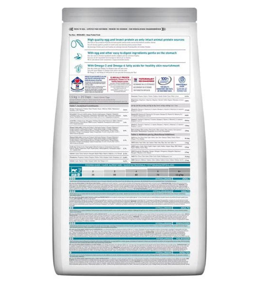 Hill’s Science Plan Hypoallergenic Adult Cat Food No Grain Egg & Insect Protein 1.5kg